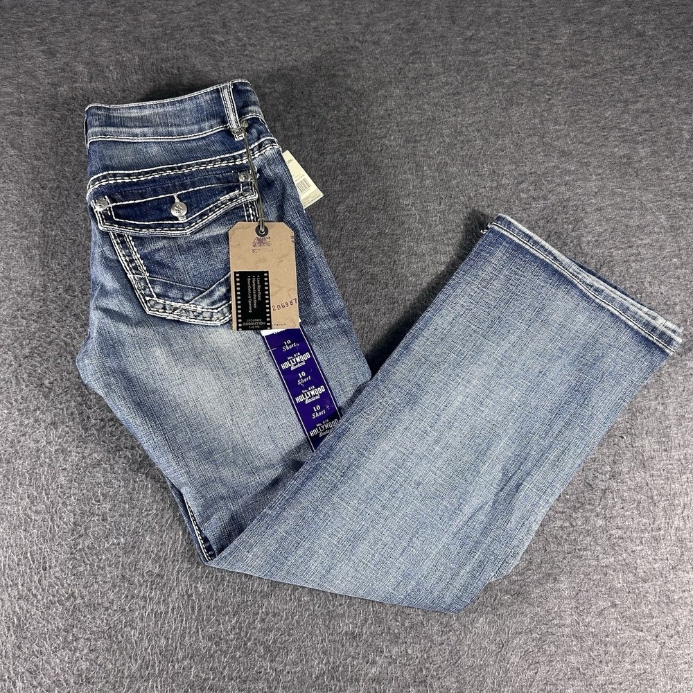 Stetson 818 Hollywood Boot Cut Flap Pockets Western Low Rise Womens 10 S Jeans
